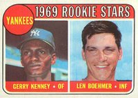 1969 Topps #519 Yankees Rookies Baseball Card