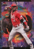 2024 Topps Finest #238 Elly de La Cruz Purple Refractor Baseball Card