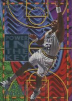 1994 Ultra Power in the Key #5 Karl Malone Basketball Card