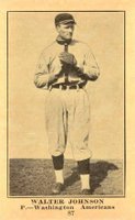 1917 Boston Store #87 Walter Johnson Baseball Card