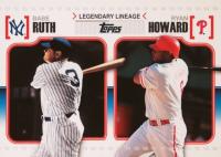 2010 Topps Legendary Lineage #LL45 Babe Ruth/Ryan Howard Baseball Card