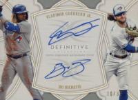 2020 Topps Definitive Collection Dual Autograph Collection #GB Bo Bichette/Vladimir Guerrero Jr. Baseball Card