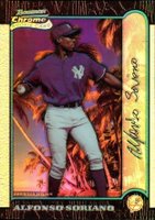 1999 Bowman Chrome International #350 Alfonso Soriano Refractor Baseball Card