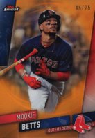 2019 Finest #1 Mookie Betts Orange Refractor Baseball Card