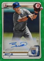 2020 Bowman Paper Prospect Autographs #PABWJ Bobby Witt Jr. Green Baseball Card