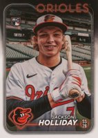 2024 Topps #697 Jackson Holliday SP-Fun Face-Black Scribble Baseball Card