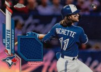 2020 Topps Complete Set Chrome Rookie Relics #CRRBB Bo Bichette Baseball Card
