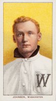 1909 White Borders Piedmont & Sweet Caporal #236 Walter Johnson Portrait Baseball Card