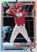 2021 Bowman Draft #BDC186 Brady House Chrome-Refractor Baseball Card