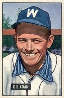 1951 Bowman #18 Gil Coan Baseball Card