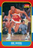 1986 Fleer #91 Doc Rivers Basketball Card