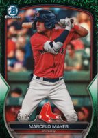 2023 Bowman Draft #BDC20 Marcelo Mayer Chrome-Green Grass Baseball Card