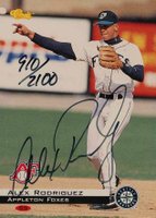 1994 Classic # Alex Rodriguez Autograph 2100 Baseball Card