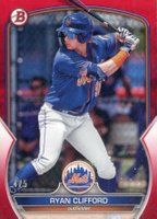 2023 Bowman Draft #BD142 Ryan Clifford Red Baseball Card
