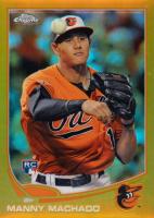 2013 Topps Chrome #12 Manny Machado Gold Refractor Baseball Card