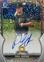 2023 Bowman Draft Chrome Prospect Autograph #CDAPS Paul Skenes Sparkle Refractor Baseball Card