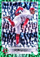2022 Topps Update #US267 Hunter Greene Green Foil Baseball Card