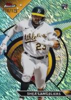 2023 Topps Finest #3 Shea Langeliers Aqua Shimmer Baseball Card