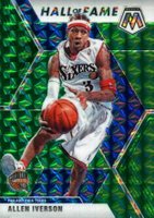 2019 Panini Mosaic #287 Allen Iverson Green Mosaic Basketball Card