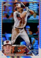 2023 Topps Chrome #2 Gunnar Henderson Prism Refractor Baseball Card