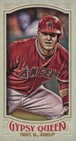 2016 Topps Gypsy Queen #133 Mike Trout Mini-Crouching Baseball Card