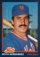 1985 N.Y. Mets Super Fan Club #6 Keith Hernandez Baseball Card