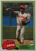 1981 Topps #447 Junior Kennedy Double print Baseball Card