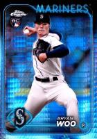 2024 Topps Chrome #172 Bryan Woo Prism Refractor Baseball Card