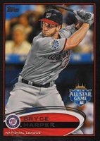 2012 Topps Update #US299 Bryce Harper Batting-Black Baseball Card
