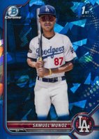 2022 Bowman Chrome Sapphire Edition Prospects #BCP161 Samuel Munoz Baseball Card