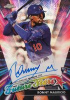 2024 Topps Chrome Logofractor Edition Future Stars Autographs #FSARM Ronny Mauricio Baseball Card