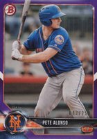 2018 Bowman Paper Prospects #BP137 Pete Alonso Purple Baseball Card