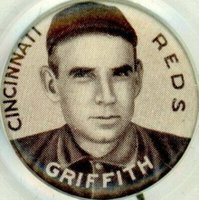1910 Sweet Caporal Pins # Clark Griffith Large letters Baseball Card