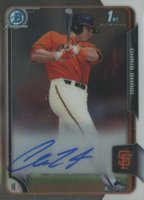 2015 Bowman Chrome Draft Pick Autograph #BCACS Chris Shaw Baseball Card