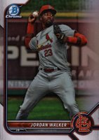 2022 Bowman Draft #BDC36 Jordan Walker Chrome Baseball Card