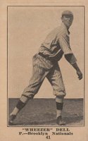 1917 Boston Store #41 Wheezer Dell Baseball Card