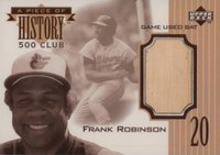 1999 Upper Deck Piece of History 500 HR Club #586HR Frank Robinson Baseball Card
