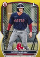 2023 Bowman Paper Prospects #BP71 Roman Anthony Yellow Baseball Card
