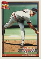 1991 Topps Tiffany #75 Jack Morris Baseball Card