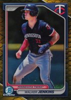2024 Bowman Chrome Prospects #BCP204 Walker Jenkins Reptilian Gold Refractor Baseball Card