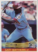 1984 Donruss #233 Gary Matthews Baseball Card