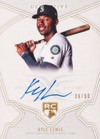 2020 Topps Definitive Collection Definitive Rookie Autographs #KL Kyle Lewis Baseball Card
