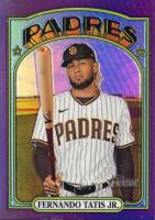 2021 Topps Heritage #137 Fernando Tatis Jr. Chrome-Hot Box Refractor Baseball Card