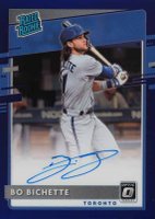 2020 Panini Donruss Optic Rated Rookies Signatures #RRSBI Bo Bichette Purple Baseball Card