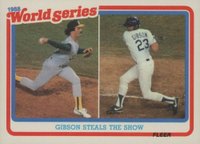 1989 Fleer World Series #5 Kirk Gibson Baseball Card