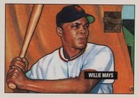 1997 Topps Willie Mays #1 Willie Mays 1951 Bowman Baseball Card