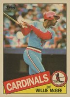 1985 Topps Tiffany #757 Willie McGee Baseball Card