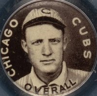 1910 Sweet Caporal Pins # Orval Overall Baseball Card