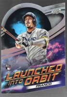 2022 Topps Cosmic Chrome Launched Into Orbit Die-Cut #7 Wander Franco Baseball Card