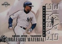 1997 Donruss Limited Fabric of the Game #61 Derek Jeter Baseball Card